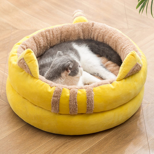 Pet Nest House Soft Warm Dog Cat Home Comfortable Comfy Bed