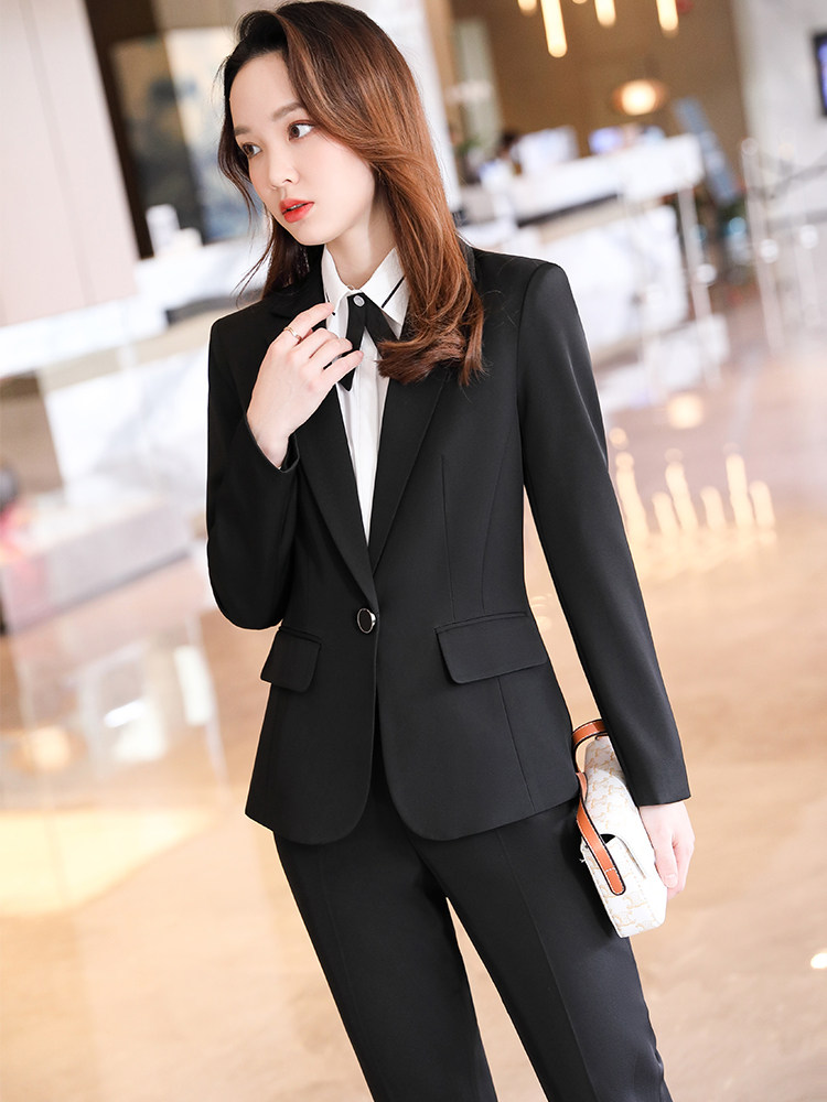 여성을 위한 전문 정장 봄 가을 겨울 기질 호텔 프런트 직원 작업복 정장 재킷