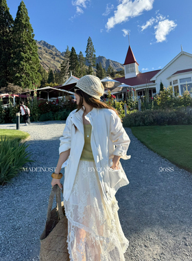 MADEIN OST-26年早春都市休闲立领工装收腰中长风衣91128