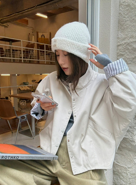 MADEIN OST-北欧加厚夹薄棉立领短款派克短外套57369