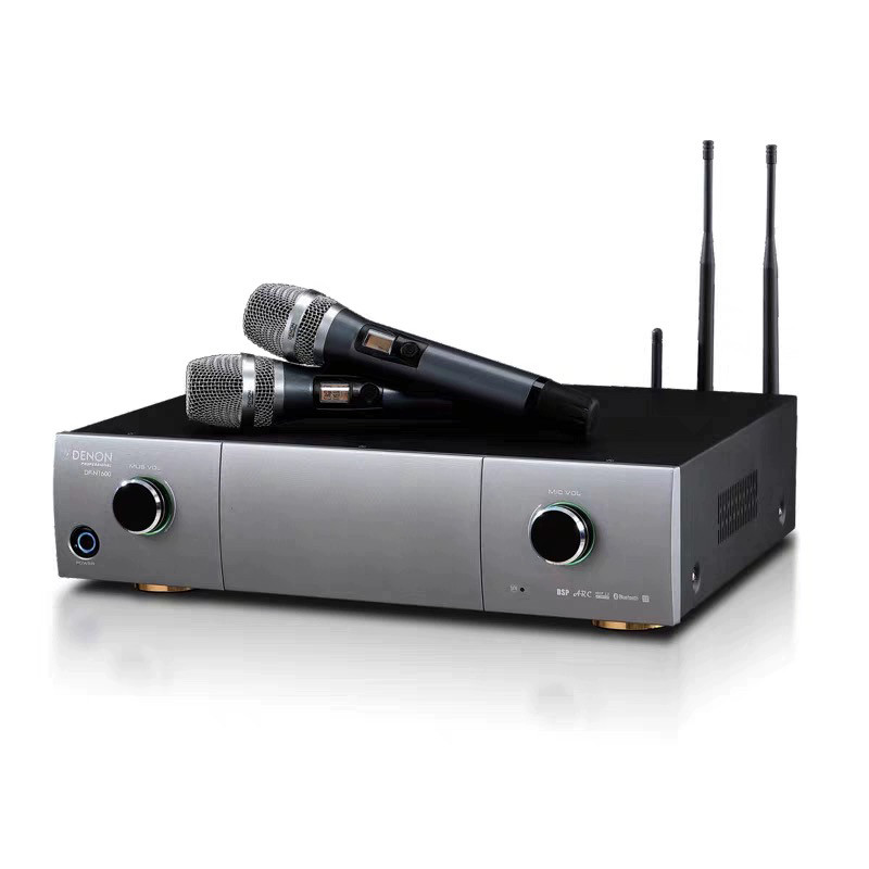 DENON天龙 DP C10卡包音箱DP N1600AV三合一功放含两话筒音响套装