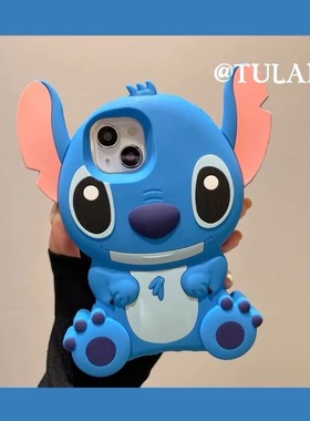 ins创意蓝色史迪仔y37m/Y36i男Y78女款Y77e/X200PRO/X100s/x90x80/y300Y200i手机壳vivo S20pro/S19/s18/s17e