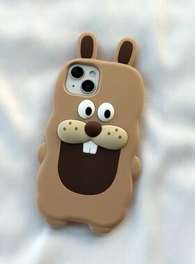 卡通可爱龅牙兔小兔子Civi3/1S/2手机壳适用小米14pro女13/12X可爱K60k50红米K70e/Note13pro/12R/11T保护套