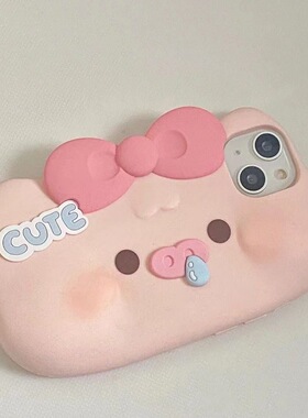 小红书超萌可爱小猪猪VIVO y76s动物T2x少女心款T1手机壳iqoo11pro+/10/9套 IQOONEO8/7se/iqooZ6/z7i卡通u5x