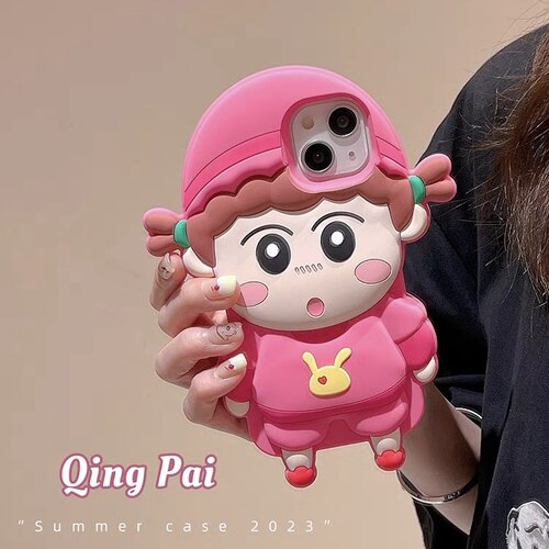 呆萌帽子女孩y33s粉色y32T萌T1女生y76s保护套T2x手机壳vivo iqoo11pro+/10/9/ IQOONEO8/7se/iqooZ8x/7i/6/5