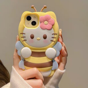 日韩风小猫咪超萌蜜蜂oppo a6i可爱a5卡通a3x新款A2m手机壳Findx9pro/8s+/7/6女OPPOReno15c/14pro/13/12/11