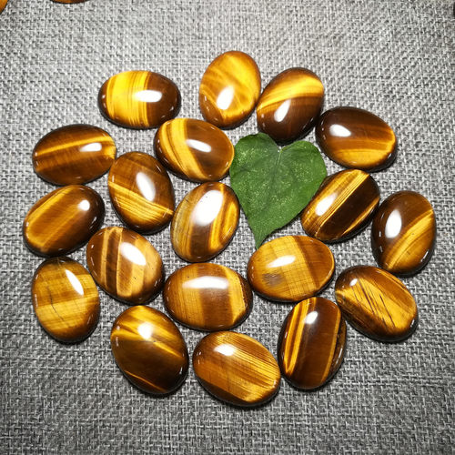 天然无孔虎眼石椭圆裸石22*30