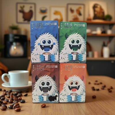 正宗新款云南小粒咖啡小怪咖啡三合一速溶固体饮料含乳乳制品180g