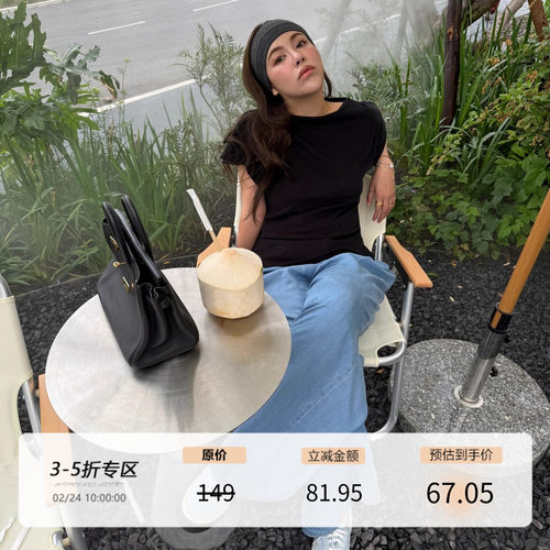 夏季短袖不规则下摆坎肩法式T恤