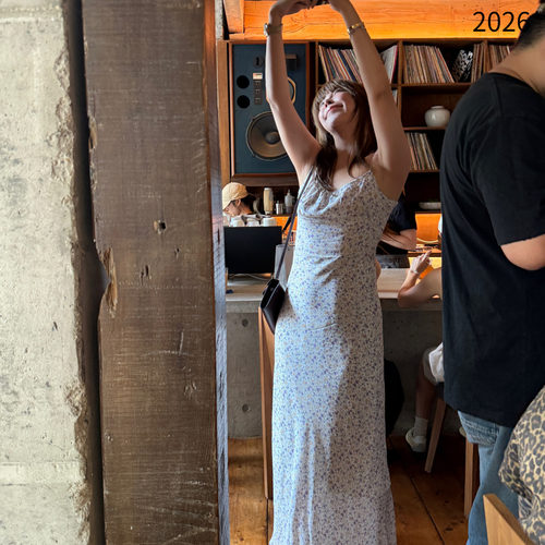 夏季设计感碎花裙雪纺花朵印花