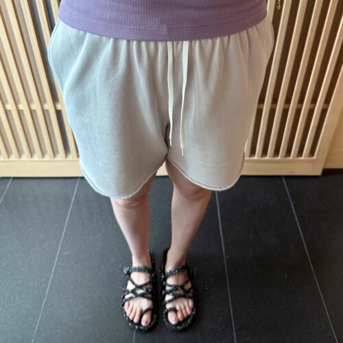 卷边抽绳运动短裤女夏季