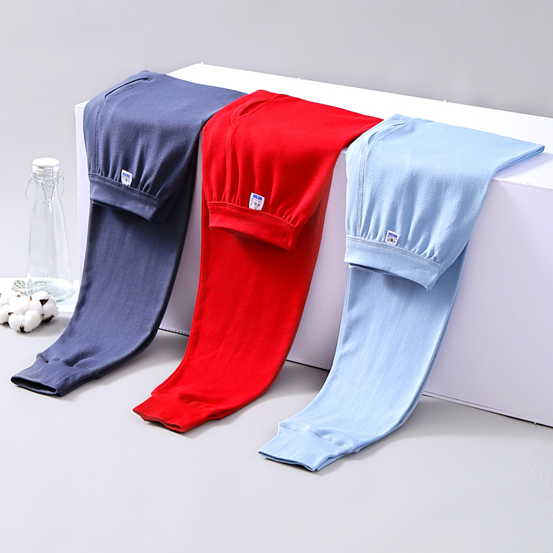 常规纯棉秋裤来馨儿纯棉男高腰