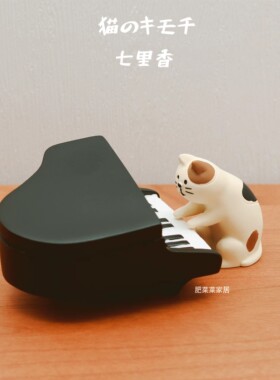 日式可爱ins树脂摆件猫咪桌面