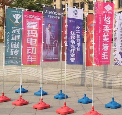 北京现货3米注水旗杆户外伸缩杆