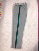 学生男女校服拼接墨绿宽道杠休闲裤 直筒裤 大码 可定做校裤 全棉裤 子