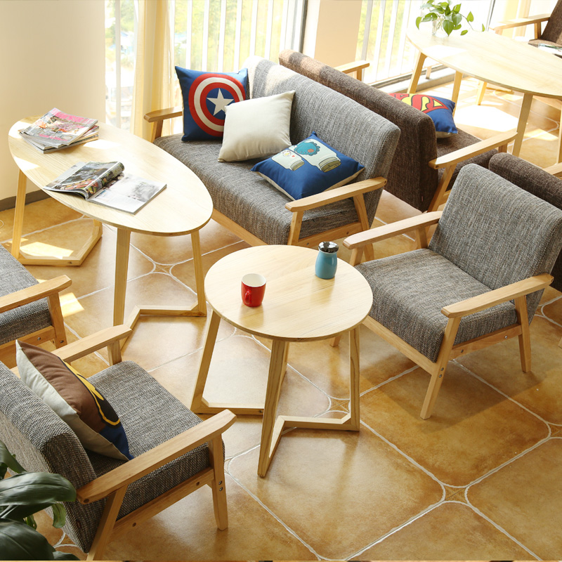 皮布艺沙发小户型单人双人经济型实木客厅酒店咖啡椅子组合|ruв категории жилой мебели, диван класса, диван - от Buy2taobao.com для оказания профессиональной услуги покупки агента Taobao