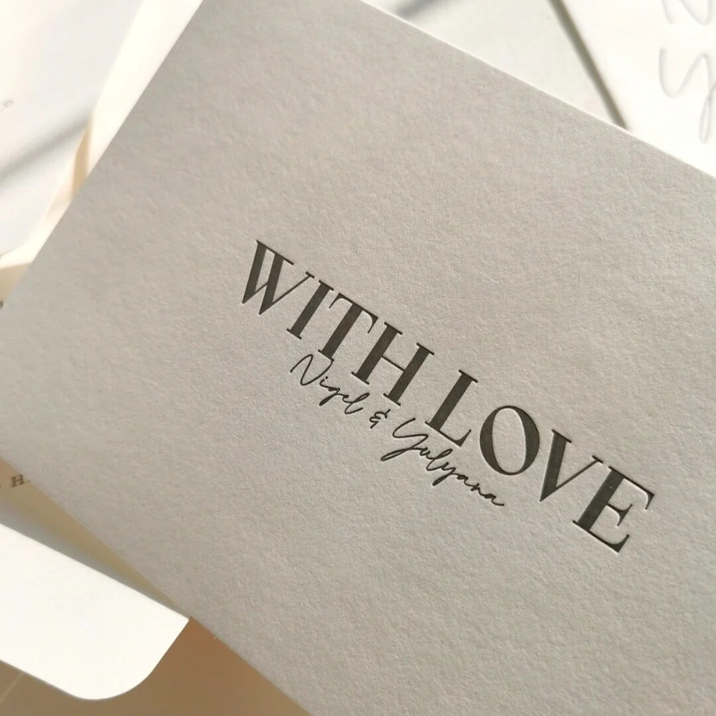 高档棉纸卡片定制高级感谢卡商务贺卡设计凹凸活版印刷首饰高端礼品包装小硬卡手写特种纸压纹理明信名片订做