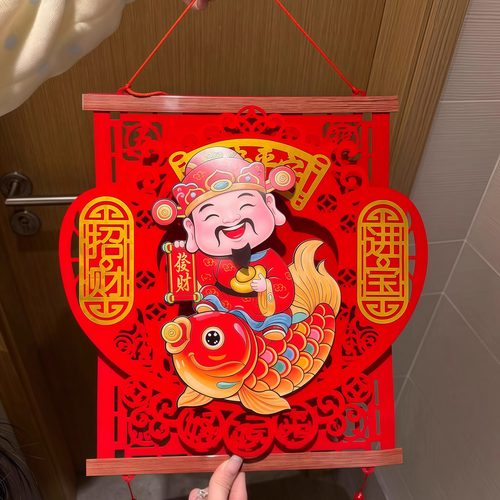 新年挂上她简直也太喜庆啦！