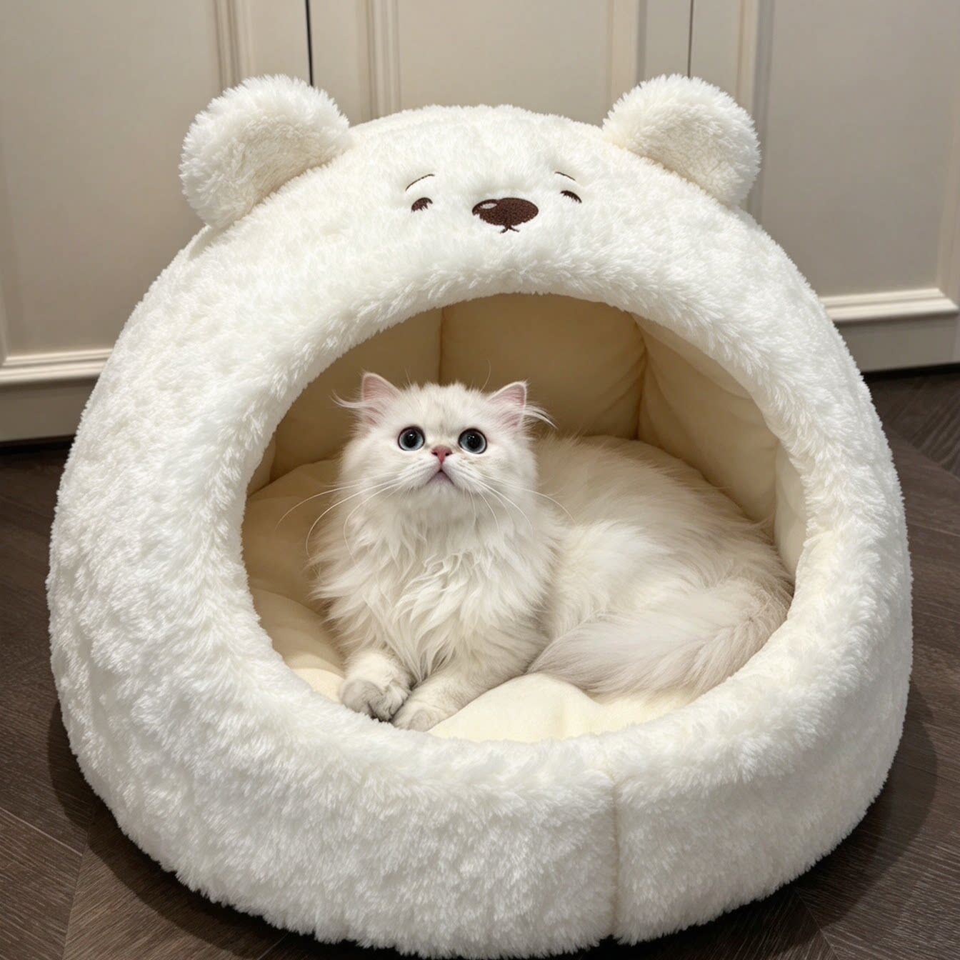 秋冬季猫窝半封闭式感猫咪帐篷宠物窝防寒保暖小型犬狗窝睡床