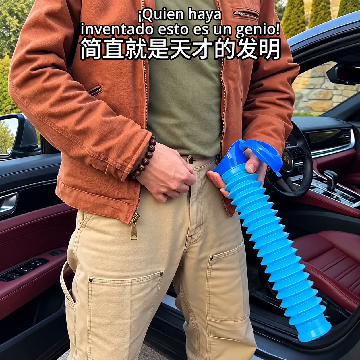 旅行便携折叠小便器男女通用车载应急尿壶夜用尿袋用品旅行备用品