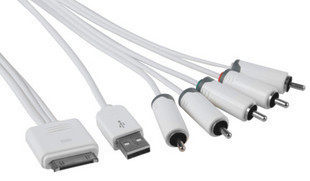 PROLINK PMM229 接口Dock转色差AV+USB线 可充电接电视