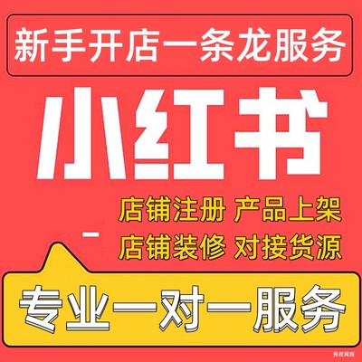 小红书网店制作开店上架装修货源淘宝新手开店美工设计一站式服务