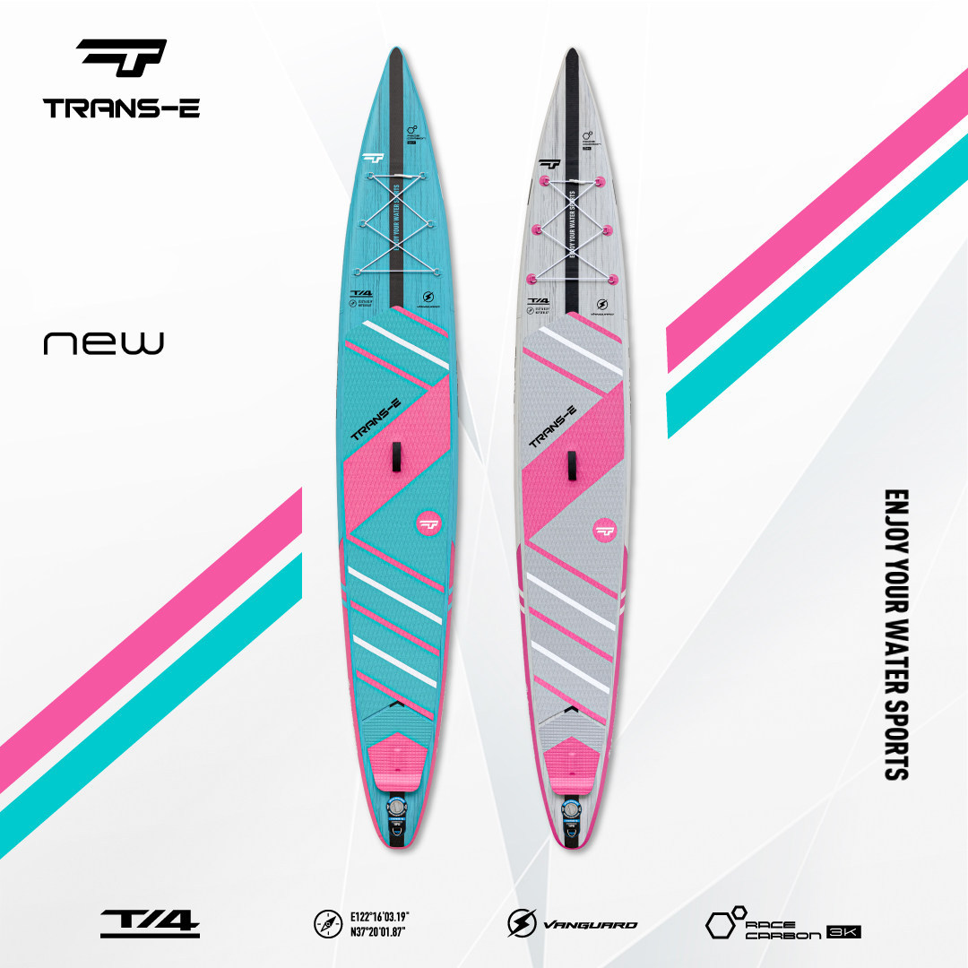 TRANS-E创意集团新款竞速板充气桨板SUP专业比赛冲浪板超轻浆板
