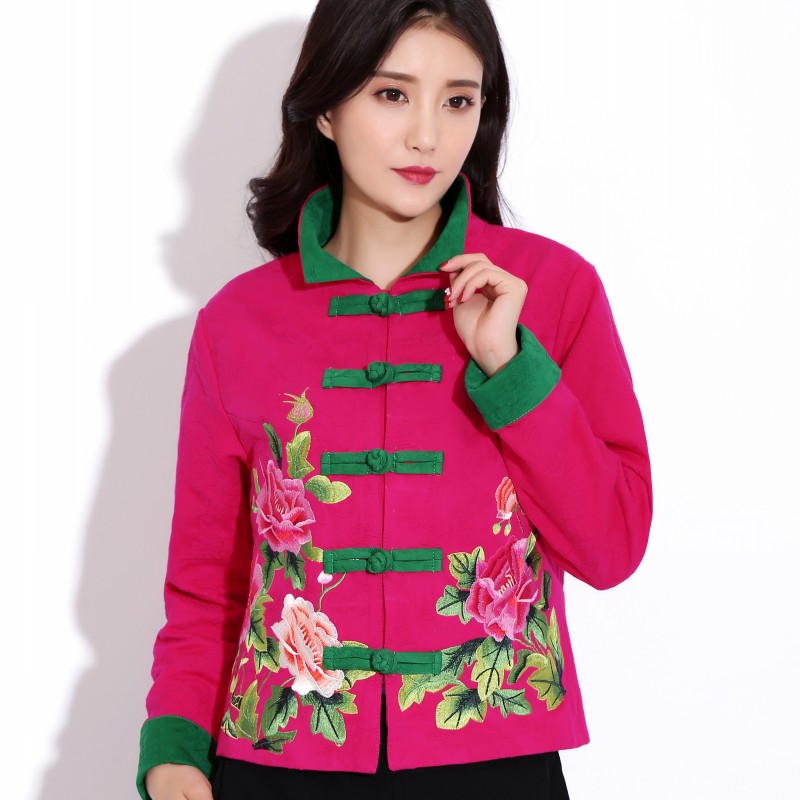 复古民族风棉麻大码宽松小外套