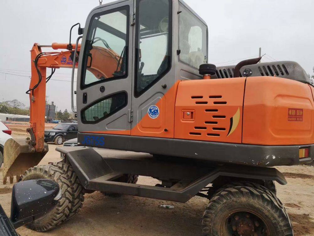 劲工75-9/90s轮式挖掘机前档风玻璃门上下后档后侧钢化玻璃