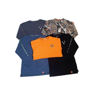 外贸    非胖勿入特大码男士纯棉长袖T恤春秋圆领套头打底上衣