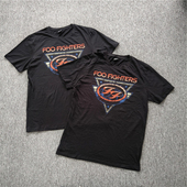 欧美摇滚喷火战机乐队周边T恤男女 纯棉圆领短袖 外贸 夏季