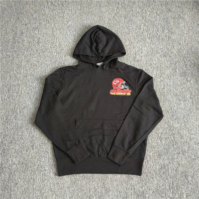 外贸    秋冬男士NFL薄绒连帽卫衣印花套头宽松帽衫