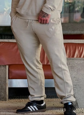 外贸       新款youngla美式健身男士卫裤运动修身束脚长裤