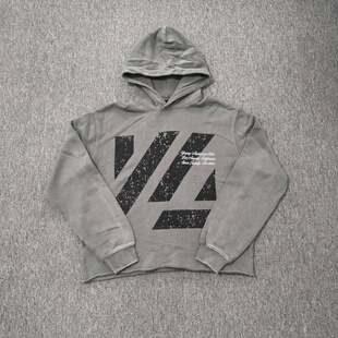 瑕疵处理     YLA运动健身连帽卫衣休闲宽松毛圈纯棉帽衫男