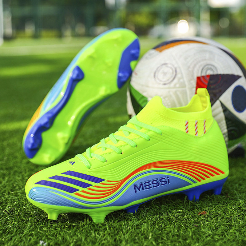 新款高帮足球鞋男耐磨长钉碎钉成人学生青少年比赛训练运动鞋