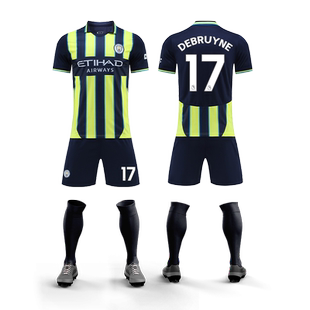 2526曼城二客哈兰德福登球衣定制足球服套装男儿童运动训练队服装