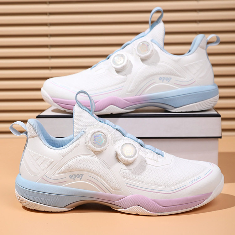 新款羽毛球鞋旋转扣男款女款户外运动跑步鞋情侣休闲网球训练鞋