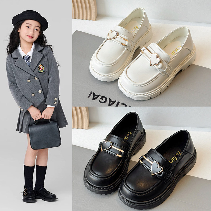 女童鞋子儿童公主小皮鞋2026春季新款中大童乐福鞋女孩演出单鞋