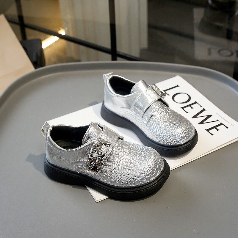 女童小皮鞋黑色2026新款秋季儿童乐福鞋英伦风软底百搭校园演出鞋