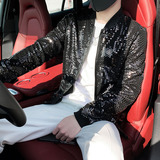 2025春夏新款男个性时尚防晒衣夜店发型师薄夹克外套A233-A77-P60，男装防晒衣，星座419（原A233）