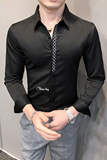 2021春装男衬衫长袖绣花衬衫男青年潮流花衬衫时尚A068-H697，男装衬衫，星座419（原A233）