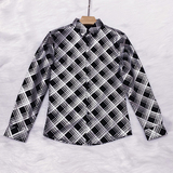 2021春装男衬衫长袖格子衬衫男青年潮流花衬衫时尚A068-H701，男装衬衫，星座419（原A233）