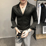 21春装男衬衫长袖纯色衬衣青年商务衬衫四季款工装推荐H698特，男装衬衫，星座419（原A233）