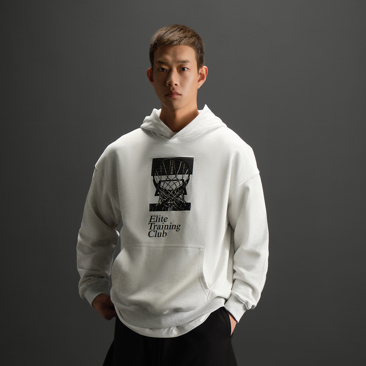 ZONEiD男子针织运动连帽卫衣