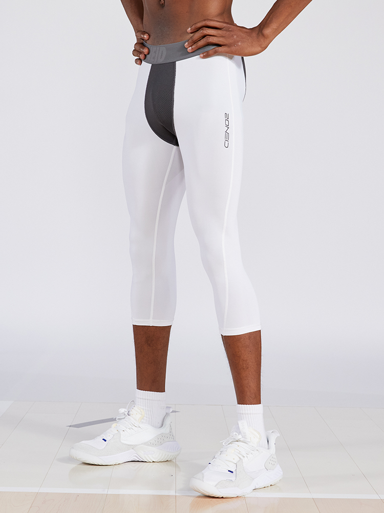 ZONEiD 2022 summer tights sports seven-point basketball equipment warm men's running training bottoming fitness pants