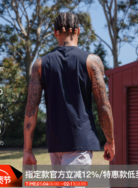 ZONEID 运动背心 男24春夏新款针织篮球运动训练透气纯色无袖坎肩