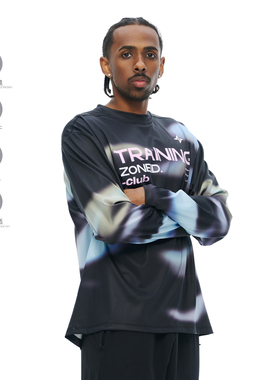 ZONEiD 针织运动长袖T恤26春夏新款抗菌凉感防晒高弹速干渐变上衣