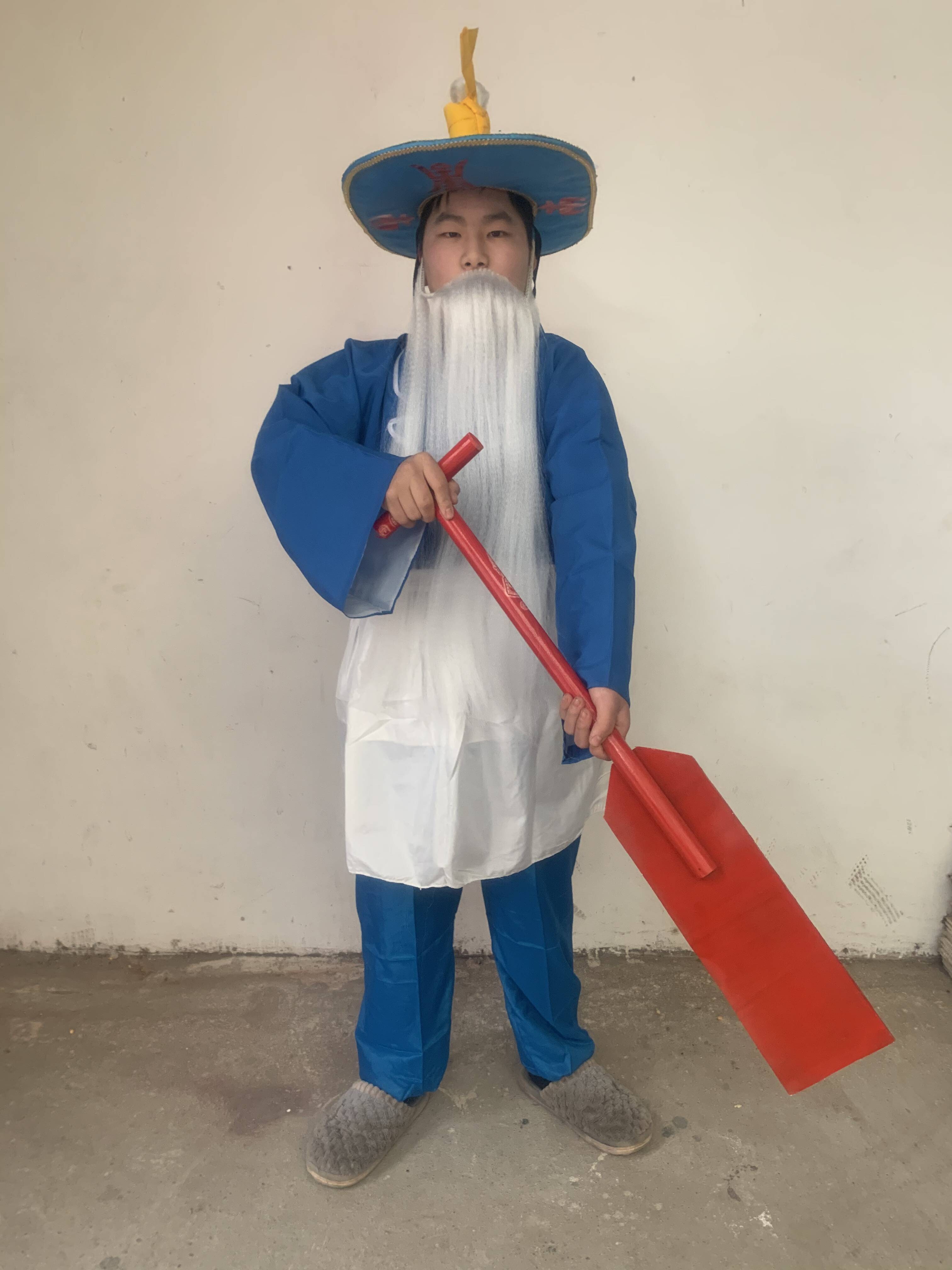 舞龙舞狮渔夫服装 船夫服装衣服