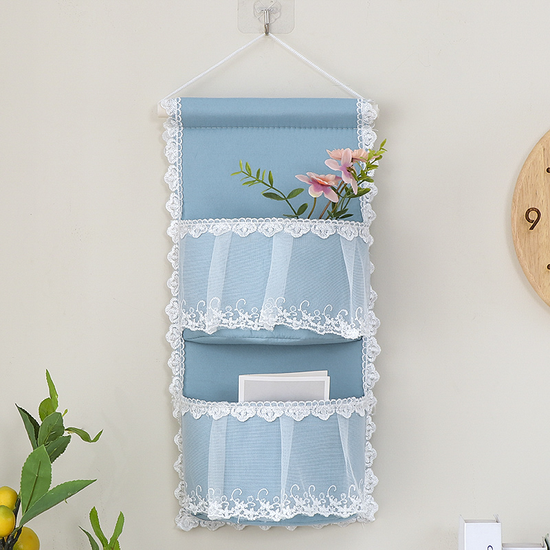 thumbnail for Fabric hanging bag, wall-hung multi-layer storage bag, wall-hung sundries, student dormitory storage artifact, storage bag behind the door