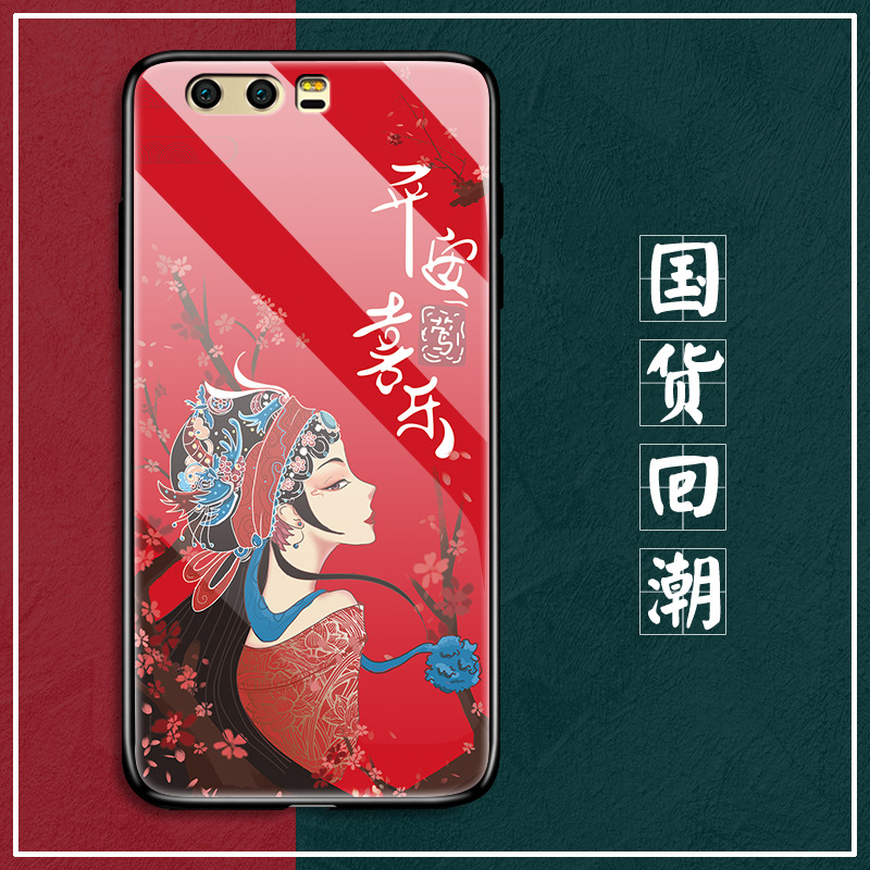 华为荣耀9手机壳honor9i青春版戏曲风lld一al10玻璃保护lite硅胶套stf